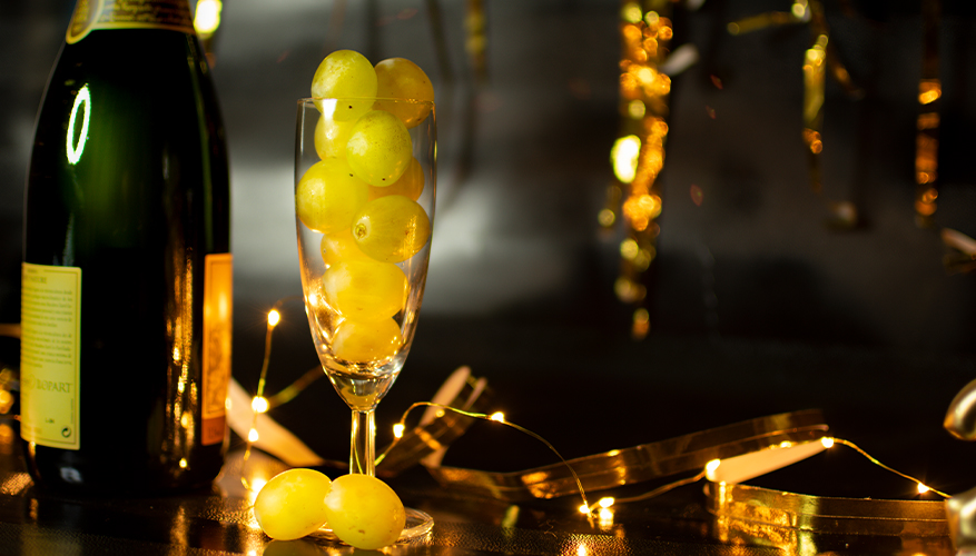 Grape Eating in Spain